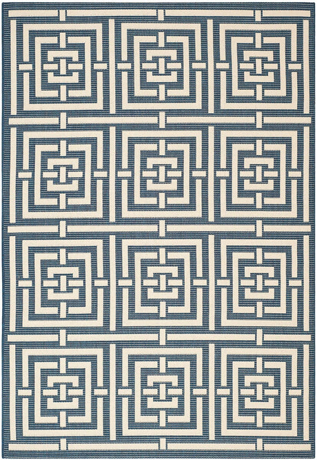 Safavieh Courtyard Cy6937 - 268 Navy / Beige Rugs - Safavieh - cy6937 - 268 - 2