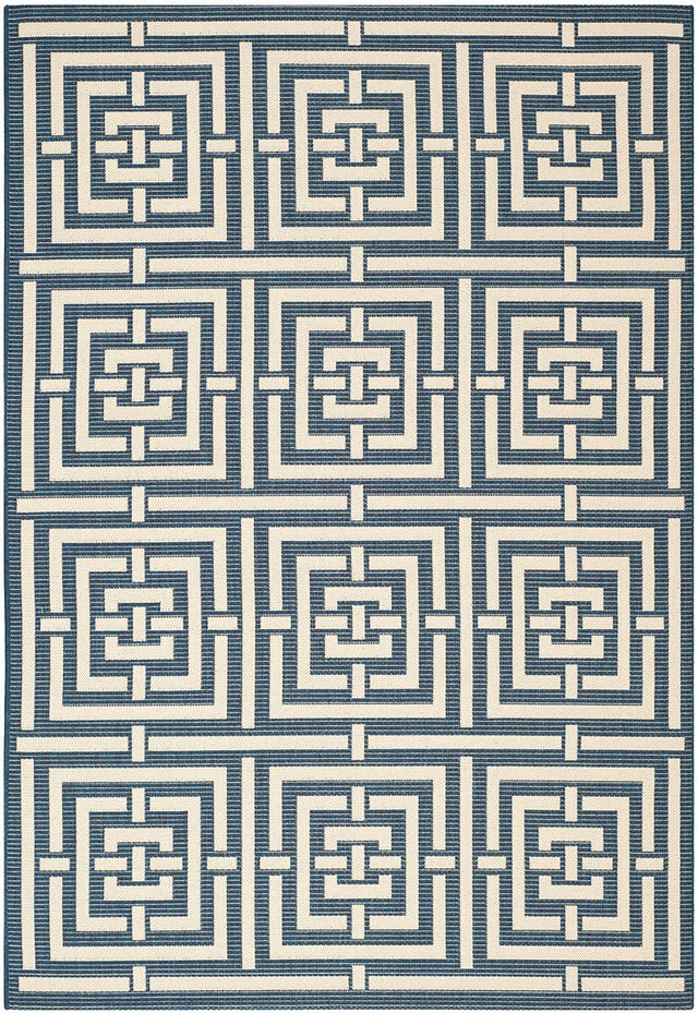 Safavieh Courtyard Cy6937 - 268 Navy / Beige Rugs - Safavieh - cy6937 - 268 - 2