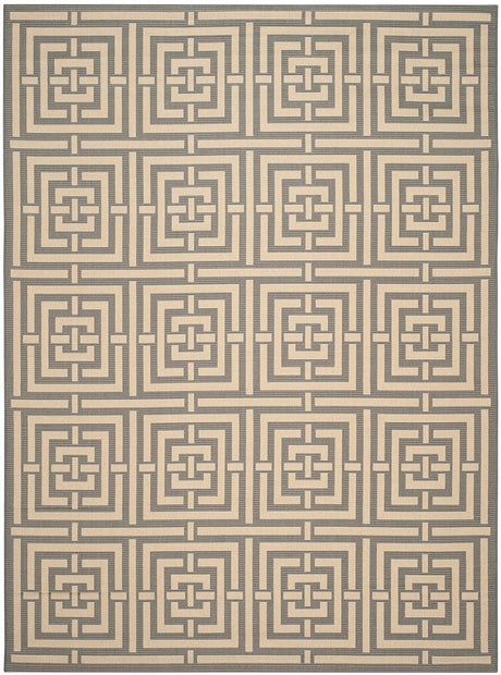 Safavieh Courtyard Cy6937 - 65 Grey / Cream Rugs - Safavieh - cy6937 - 65 - 5r