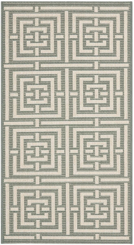 Safavieh Courtyard Cy6937 - 65 Grey / Cream Rugs - Safavieh - cy6937 - 65 - 5r