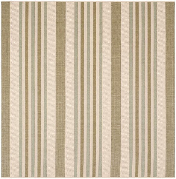 Safavieh Courtyard Cy7062 - 234A18 Beige / Green Rugs - Safavieh - cy7062 - 234a18 - 7sq