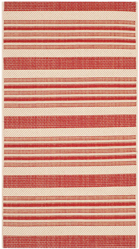 Safavieh Courtyard Cy7062 - 238A21 Beige / Red Rugs - Safavieh - cy7062 - 238a21 - 5r