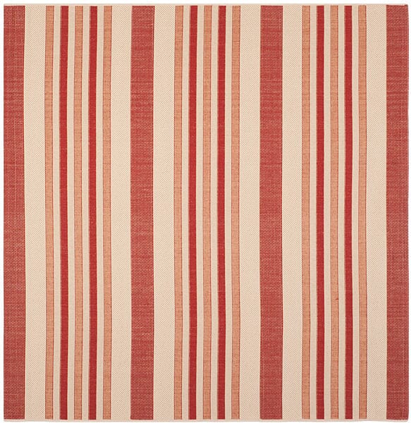 Safavieh Courtyard Cy7062 - 238A21 Beige / Red Rugs - Safavieh - cy7062 - 238a21 - 7sq