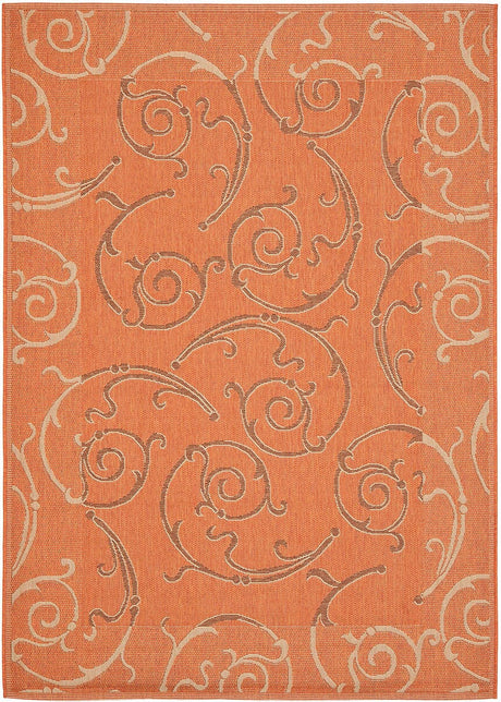 Safavieh Courtyard Cy7108 - 21A7 Terracotta / Cream Rugs - Safavieh - cy7108 - 21a7 - 3