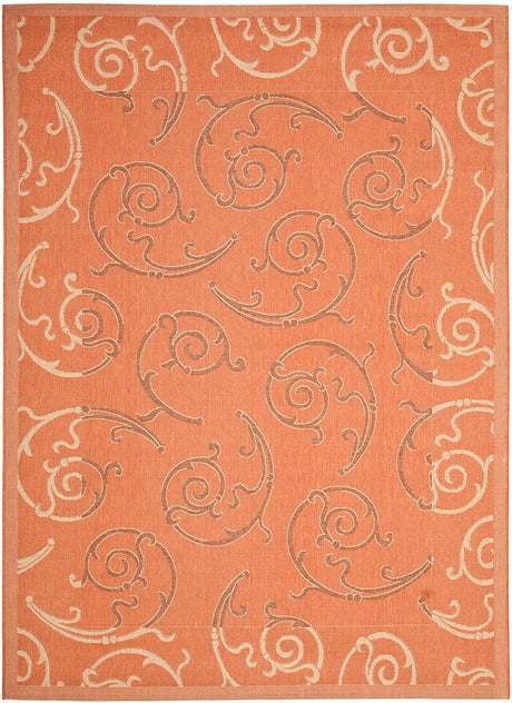 Safavieh Courtyard Cy7108 - 21A7 Terracotta / Cream Rugs - Safavieh - cy7108 - 21a7 - 3