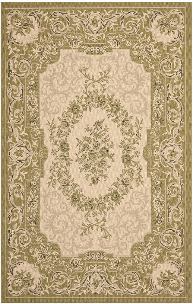 Safavieh Courtyard Cy7208 - 14A5 Cream / Green Rugs - Safavieh - cy7208 - 14a5 - 2