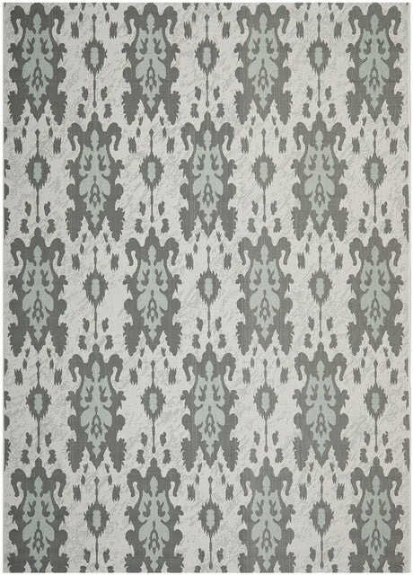 Safavieh Courtyard Cy7276 - 78A18 Light Grey Anthracite / Aqua Weft Rugs - Safavieh - cy7276 - 78a18 - 2