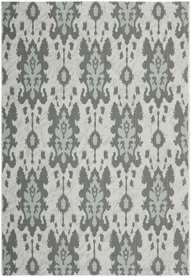 Safavieh Courtyard Cy7276 - 78A18 Light Grey Anthracite / Aqua Weft Rugs - Safavieh - cy7276 - 78a18 - 2