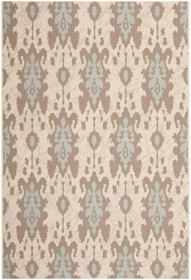 Safavieh Courtyard Cy7276 - 79A18 Beige Dark Beige / Aqua Weft Rugs - Safavieh - cy7276 - 79a18 - 2