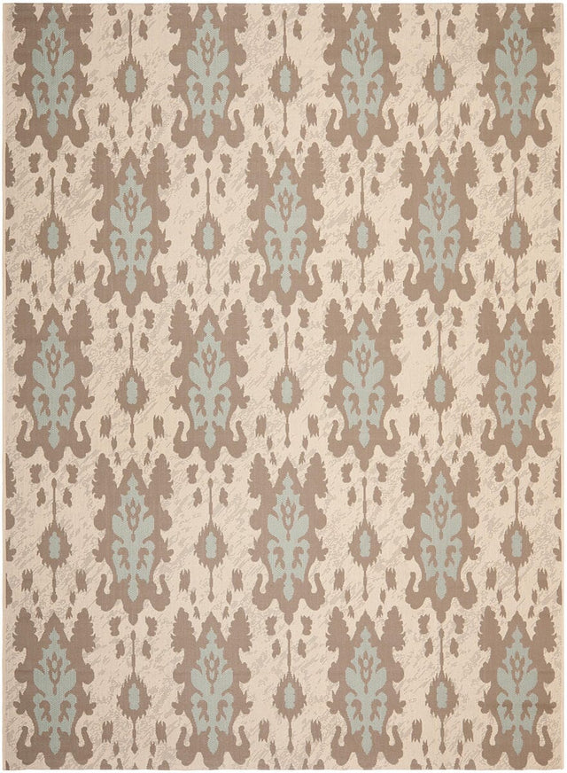 Safavieh Courtyard Cy7276 - 79A18 Beige Dark Beige / Aqua Weft Rugs - Safavieh - cy7276 - 79a18 - 38