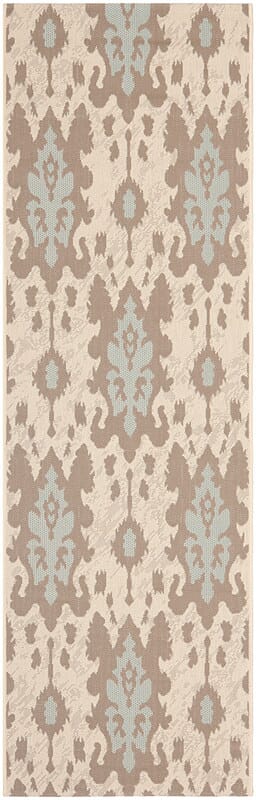 Safavieh Courtyard Cy7276 - 79A18 Beige Dark Beige / Aqua Weft Rugs - Safavieh - cy7276 - 79a18 - 38