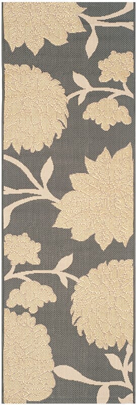 Safavieh Courtyard Cy7321 - 246A21 Anthracite / Beige Rugs - Safavieh - cy7321 - 246a21 - 27