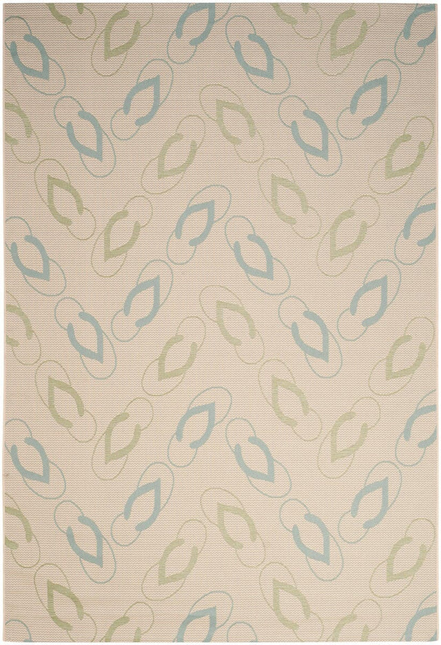 Safavieh Courtyard Cy7420 - 213A24 Beige / Aqua Rugs - Safavieh - cy7420 - 213a24 - 3