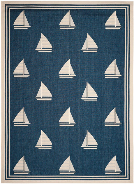 Safavieh Courtyard Cy7422 - 258A22 Navy / Beige Rugs - Safavieh - cy7422 - 258a22 - 27