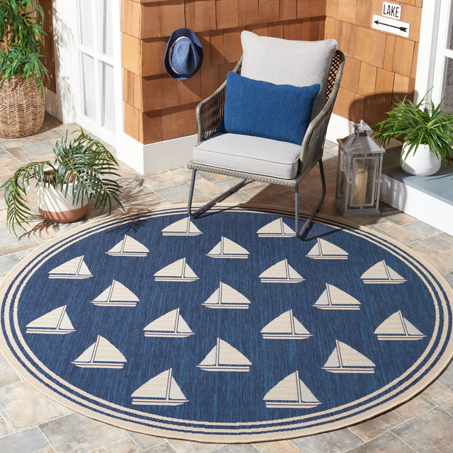 Safavieh Courtyard Cy7422 Navy/Beige Rug - Safavieh - cy7422 - 258a22 - 28