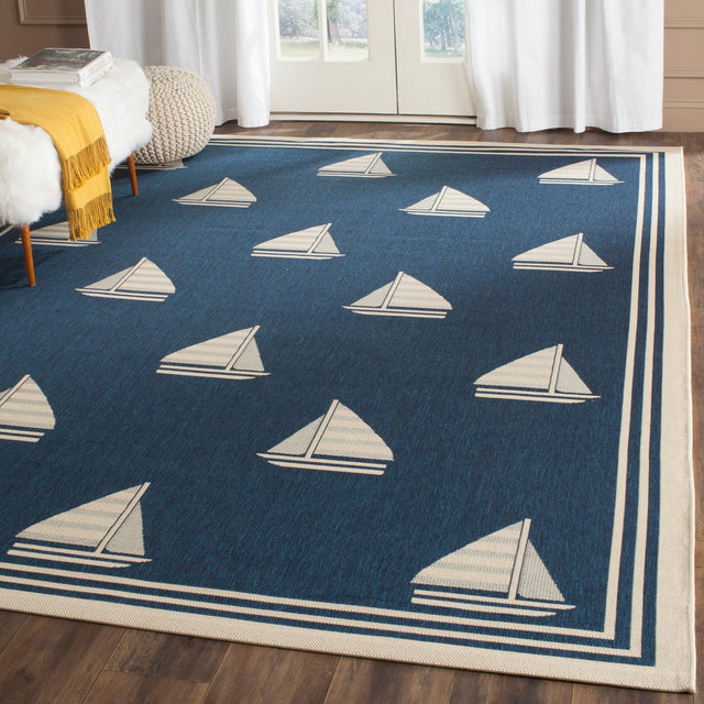 Safavieh Courtyard Cy7422 Navy/Beige Rug - Safavieh - cy7422 - 258a22 - 28