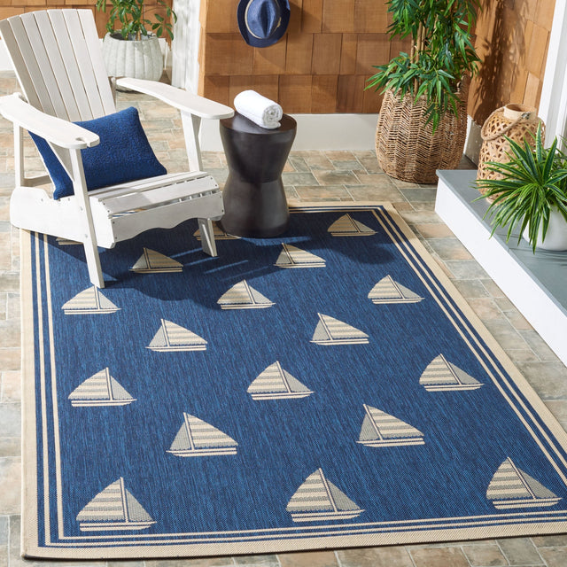 Safavieh Courtyard Cy7422 Navy/Beige Rug - Safavieh - cy7422 - 258a22 - 28