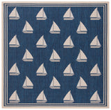 Safavieh Courtyard Cy7422 Navy/Beige Rug - Safavieh - cy7422 - 258a22 - 7sq