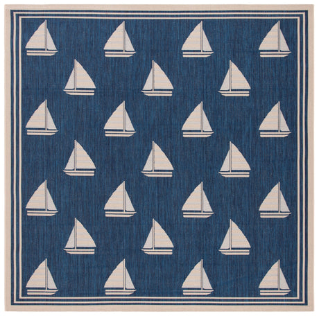 Safavieh Courtyard Cy7422 Navy/Beige Rug - Safavieh - cy7422 - 258a22 - 7sq