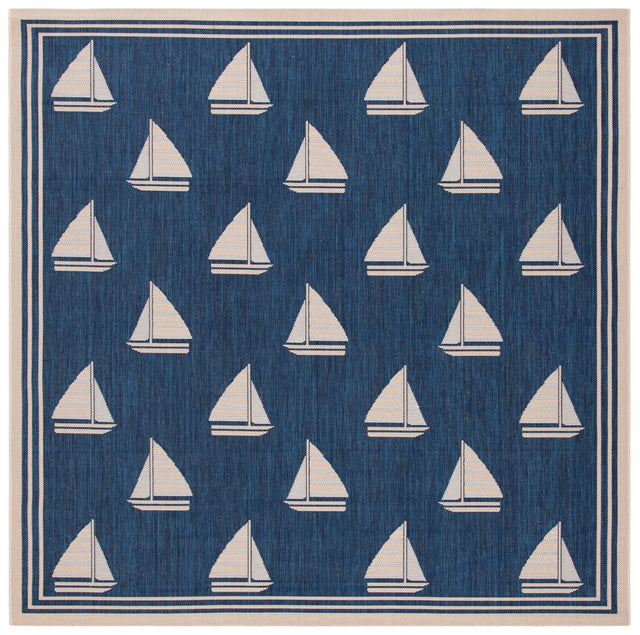 Safavieh Courtyard Cy7422 Navy/Beige Rug - Safavieh - cy7422 - 258a22 - 7sq