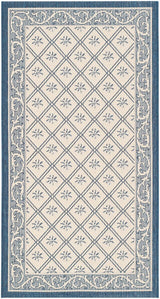 Safavieh Courtyard Cy7427 - 258A22 Beige / Navy Rugs - Safavieh - cy7427 - 258a22 - 27