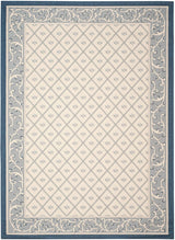 Safavieh Courtyard Cy7427 - 258A22 Beige / Navy Rugs - Safavieh - cy7427 - 258a22 - 27