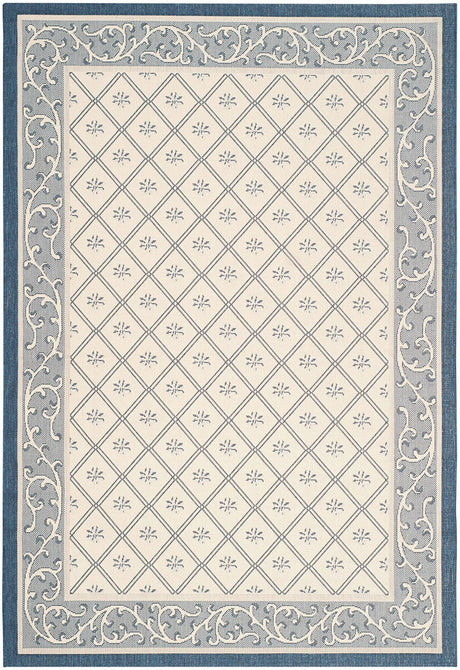 Safavieh Courtyard Cy7427 - 258A22 Beige / Navy Rugs - Safavieh - cy7427 - 258a22 - 3