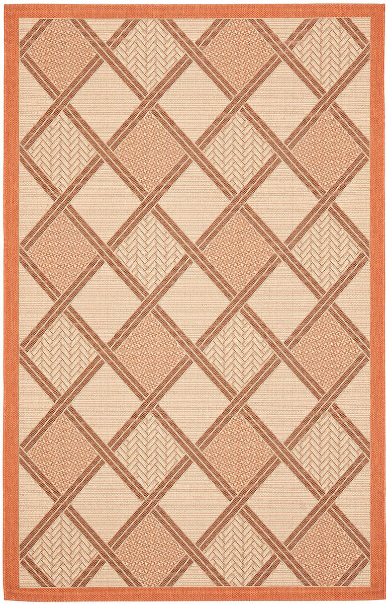 Safavieh Courtyard Cy7570 - 11A7 Cream / Terracotta Rugs - Safavieh - cy7570 - 11a7 - 4