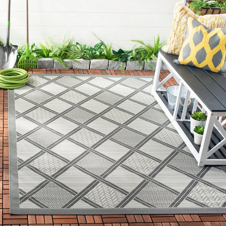 Safavieh Courtyard Cy7570 - 78A5 Light Grey / Anthracite Rugs - Safavieh - cy7570 - 78a5 - 4