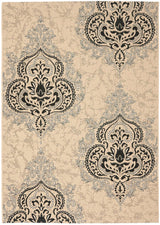 Safavieh Courtyard Cy7926 - 16A22 Creme / Black Rugs - Safavieh - cy7926 - 16a22 - 2