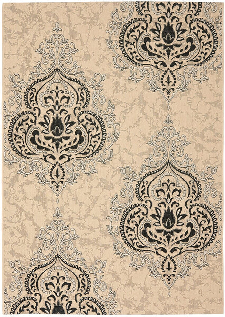 Safavieh Courtyard Cy7926 - 16A22 Creme / Black Rugs - Safavieh - cy7926 - 16a22 - 2