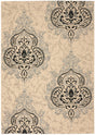 Safavieh Courtyard Cy7926 - 16A22 Creme / Black Rugs - Safavieh - cy7926 - 16a22 - 2