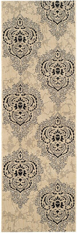 Safavieh Courtyard Cy7926 - 16A22 Creme / Black Rugs - Safavieh - cy7926 - 16a22 - 27