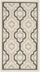 Safavieh Courtyard 2'-0" x 3'-7" Rug in Ivory / Black