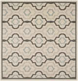 Safavieh Courtyard 7'-10" x 7'-10" Rug in Ivory / Black
