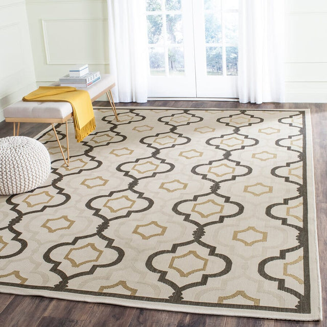 Safavieh Courtyard Cy7938 - 256A21 Beige / Black Rugs - Safavieh - cy7938 - 256a21 - 2