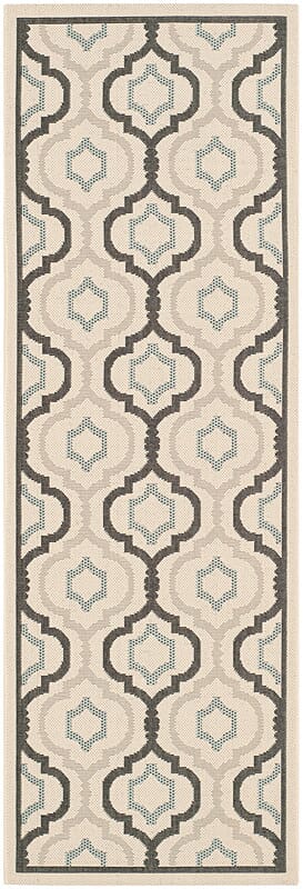 Safavieh Courtyard Cy7938 - 256A21 Beige / Black Rugs - Safavieh - cy7938 - 256a21 - 27