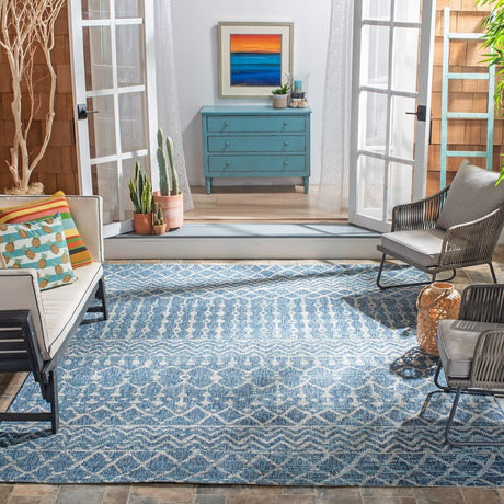 Safavieh Courtyard Cy8011 - 36821 Navy/Grey Rug - Safavieh - cy8011 - 36821 - 4