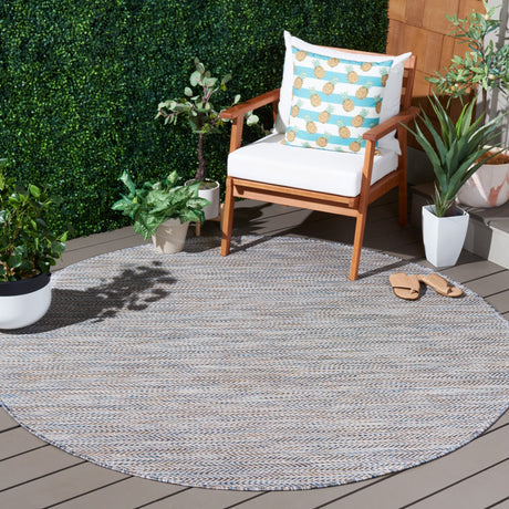 Safavieh Courtyard Cy8022 - 59221 Ivory Blue/Beige Rug - Safavieh - cy8022 - 59221 - 7r