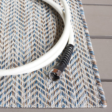 Safavieh Courtyard Cy8022 - 59221 Ivory Blue/Beige Rug - Safavieh - cy8022 - 59221 - 7r
