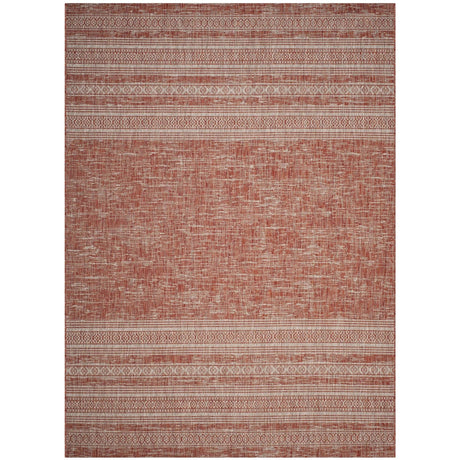 Safavieh Courtyard Cy8061 - 36521 Rust/Light Grey Rugs - Safavieh - cy8061 - 36521 - 5