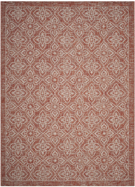 Safavieh Courtyard Cy8066 Rust/Light Grey Rug - Safavieh - cy8066 - 36521 - 5