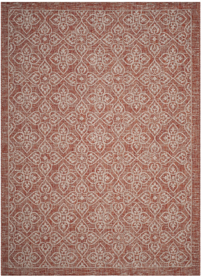 Safavieh Courtyard Cy8066 Rust/Light Grey Rug - Safavieh - cy8066 - 36521 - 5