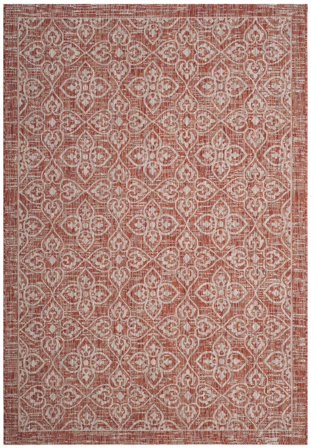 Safavieh Courtyard Cy8066 Rust/Light Grey Rug - Safavieh - cy8066 - 36521 - 5