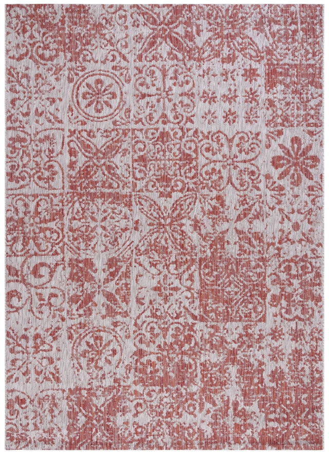 Safavieh Courtyard Cy8076 - 36521 Red/Beige Rug - Safavieh - cy8076 - 36521 - 5