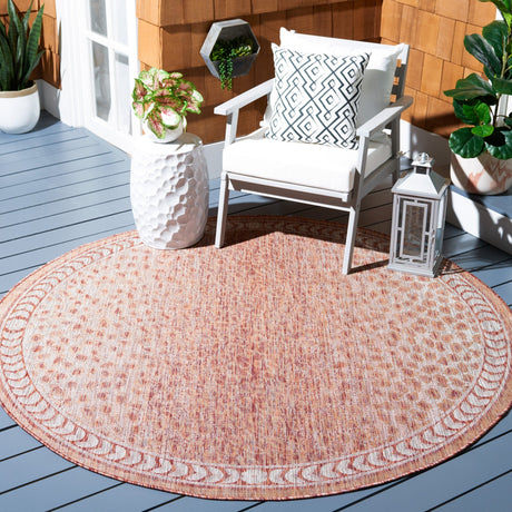 Safavieh Courtyard Cy8100 Rust/Beige Rug - Safavieh - cy8100 - 36512 - 7r
