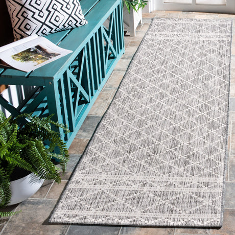 Safavieh Courtyard Cy8121 - 59021 Light Grey/Dark Grey Rug - Safavieh - cy8121 - 59021 - 7r