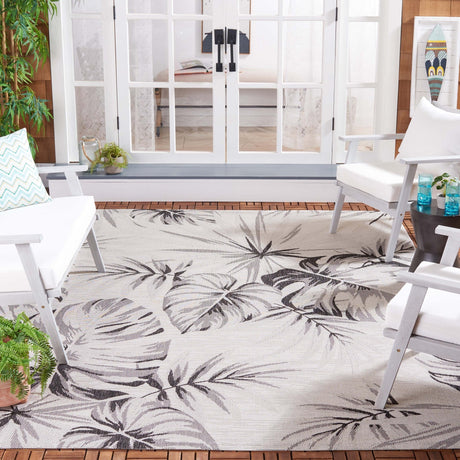 Safavieh Courtyard Cy8127 - 537 Ivory/Black Rug - Safavieh - cy8127 - 537 - 7r