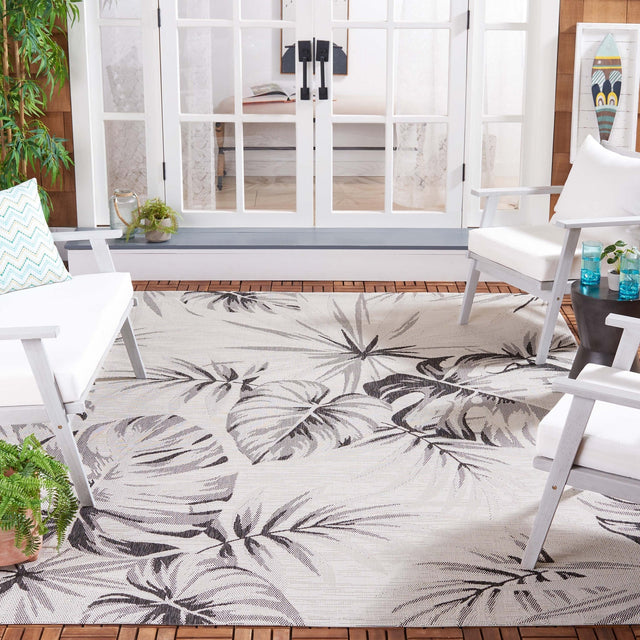 Safavieh Courtyard Cy8127 - 537 Ivory/Black Rug - Safavieh - cy8127 - 537 - 7r