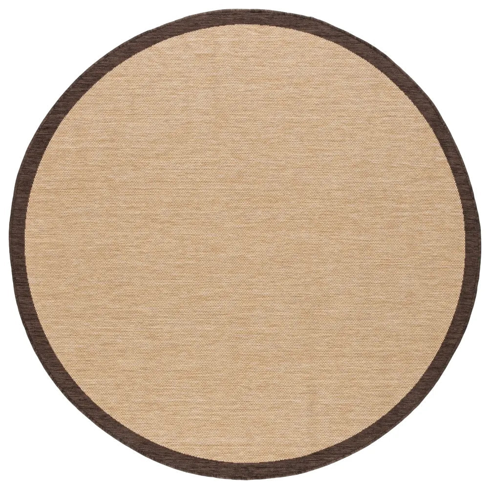 Safavieh Courtyard 6'-7" x 6'-7" Rug in Natural / Brown